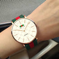 Trendy British Style Canvas Couple Watches (Slim Design)