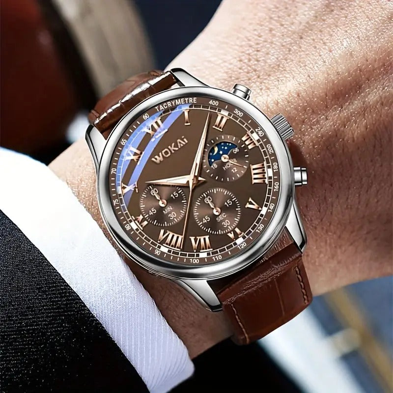 Men's Quartz Sports Casual Watches and Belts