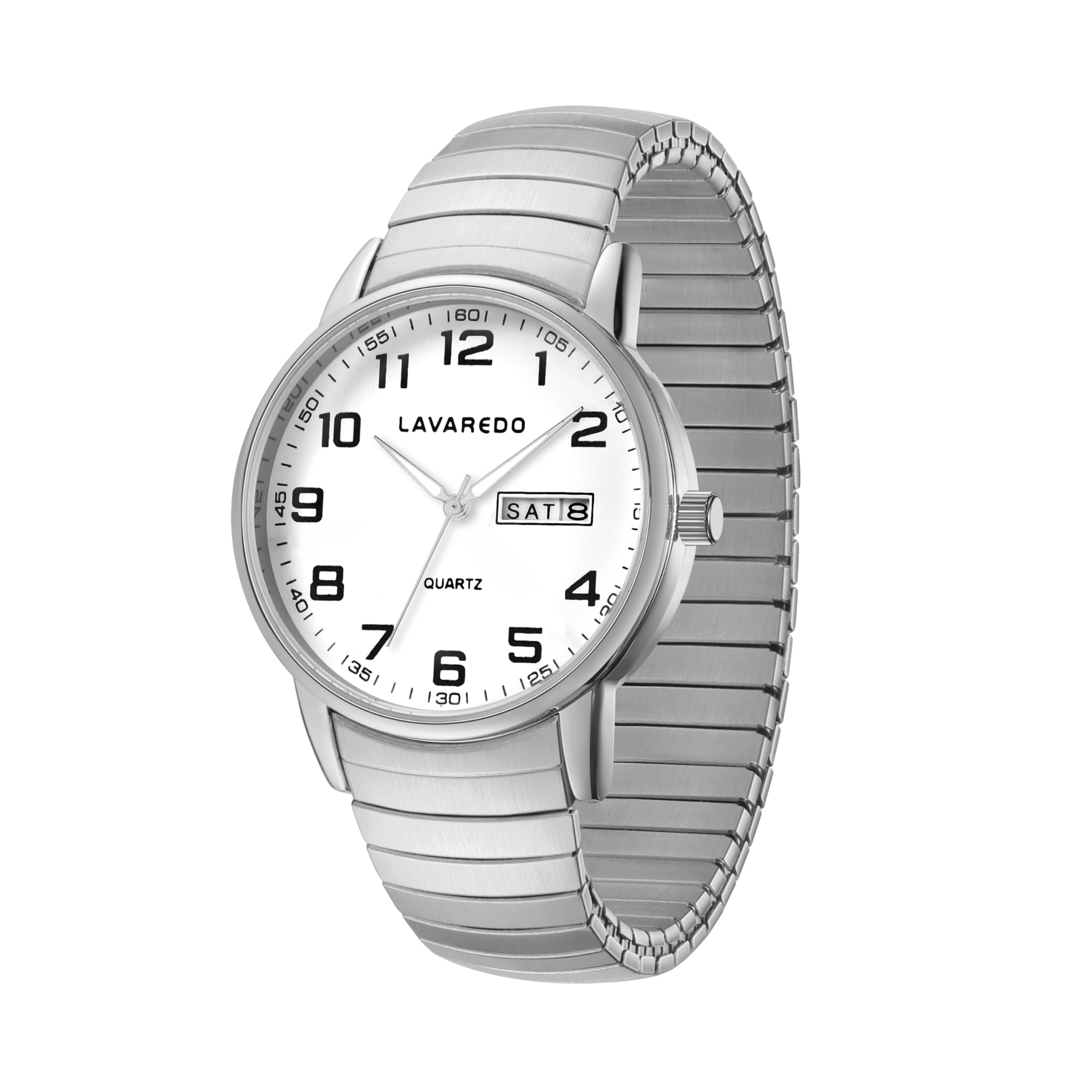 Elegant Silver Watch for Men - Waterproof Analog with Easy-Read Dial
