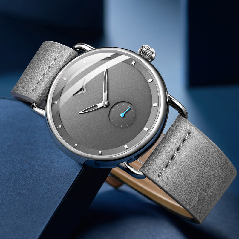 ONOLA Men's Quartz Wristwatch - Simple Leather Design
