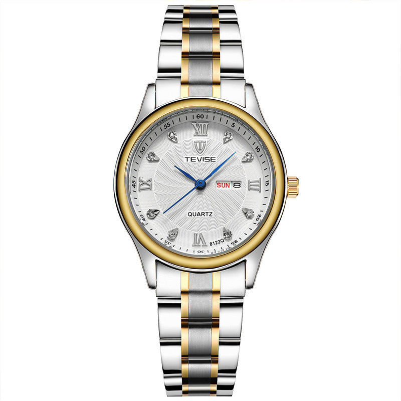 TEVISE Custom Waterproof Fashion Quartz Couple Watches